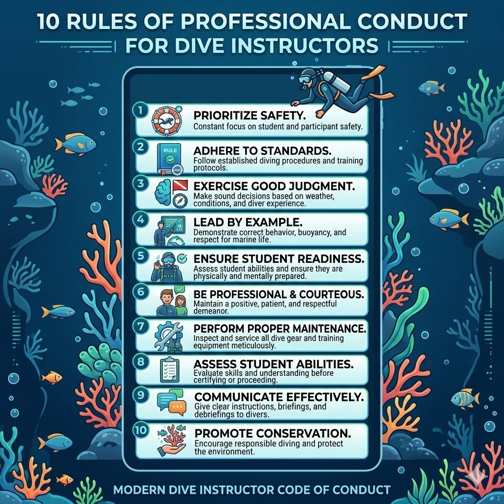 10 Rules of Professional Conduct for Dive Instructors