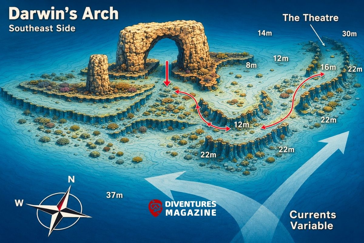 Darwin’s Arch (Pillars of Evolution) surface map