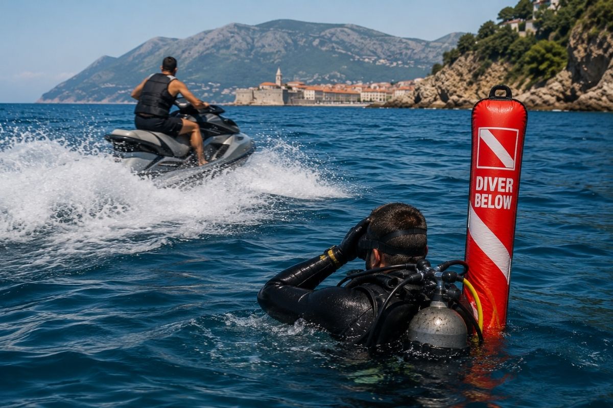 Turkish Tourist Arrested After Jet Ski Allegedly Strikes Diver in Montenegro