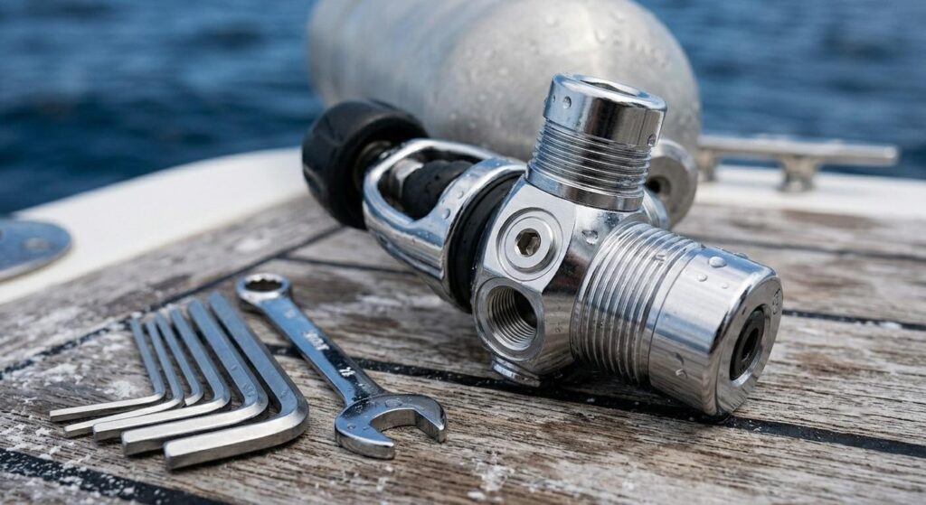 Chrome plated scuba regulator 