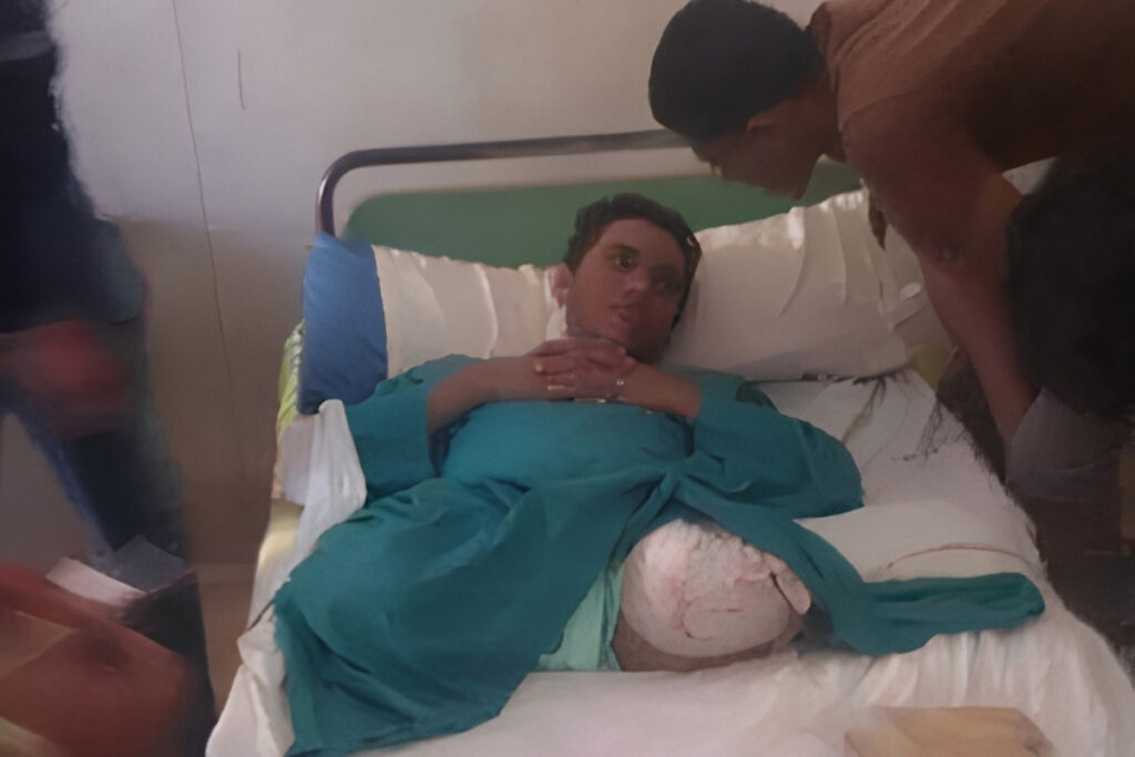Hussein Mansour in Hospital